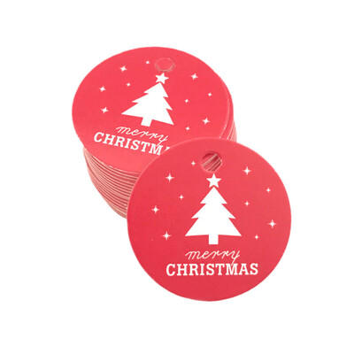 

Toponeto 100Pcs Star Santa Claus Christmas Tag Candy Bag Decoration Gift Hang Tags