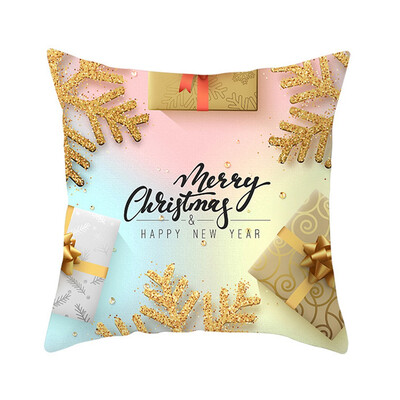 

18x18" Snowflake Cushion Cover Christmas Sofa Cushion Cover Home Decoration