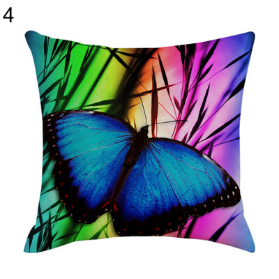 

Colorful Butterfly Pillow Case Cushion Cover Sofa Bed Car Cafe Office Decoration
