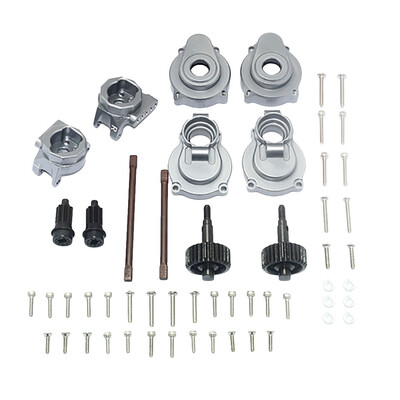 

Siaonvr Aluminum Rear Gear Box MountsRear Knuckle Cups with Shaft& gear For TRX4 RC Car