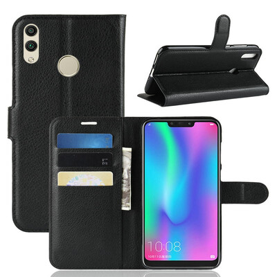 

for Huawei Honor 8C BKK-AL10 WIERSS Wallet Phone Case for Huawei Honor 8C BKK-AL10 BKK-TL00 Flip Leather Cover Case Etui Fundas