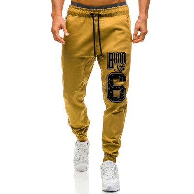 

Gobestart Mens Casual Sport Pants Slim Fit Printed Trousers Running Joggers Sweatpants