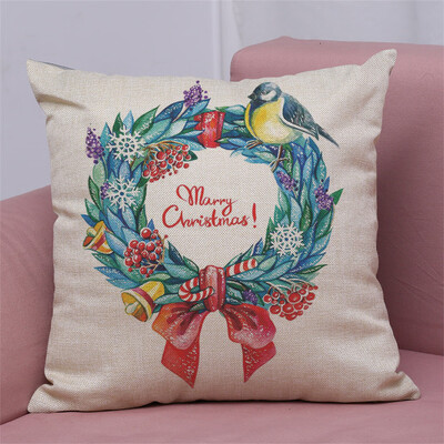 

Tailored New Christmas Cotton Linen Pillow Case Sofa Cushion Cover Home Decor