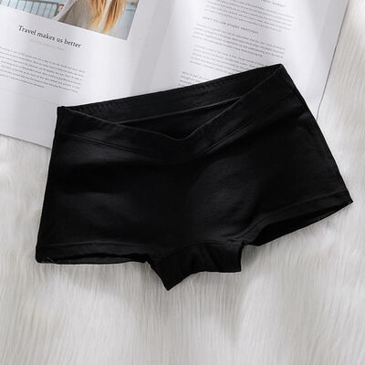 

Pure Super-Thin One-Piece Seamless Underwear Women Middle Waist High Elastic Cotton Smooth Soft Invisible Flat Pants