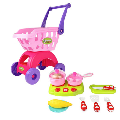 

Siaonvr Shopping Cart Kitchenware And Cutlery Pretend Toys Childrens Educational Toys