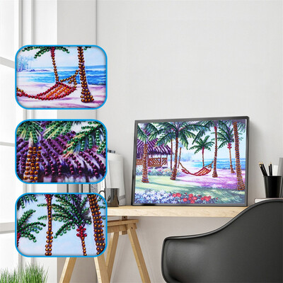 

Siaonvr Special Shaped Diamond Painting DIY 5D Partial Drill Cross Stitch Kits Crystal R