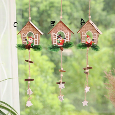 

Christmas New Year Decoration Door Hanging Pendant Wooden Hanging Christmas Tree Decoration