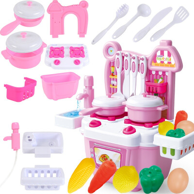 

Kitchen Tools Set Cutting Fruit And Vegetables Kitchen Pretend Cook Play Simulation Toy For Kids Girls Boys Funny Mini Kitchen