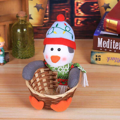 

Tailored Merry Christmas Candy Storage Basket Decoration Santa Claus Storage Basket