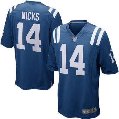 

Mens Football Jersey Indianapolis Colts Hakeem Nicks Royal Blue Game Jersey