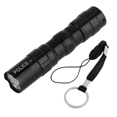 

Mini Super Bright 3W LED lamp Flashlight Focus Torch Light Waterproof Key Ring R