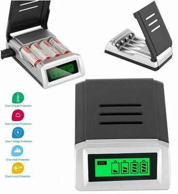 

LCD Display Intelligent Fast Battery Charger for AA AAA Rechargeable Batteries