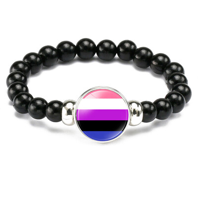 

Gay Pride Lgbt Rainbow Lgbt Beads Bracelets Bangles For Lesbian Gay Jewelry Gifts