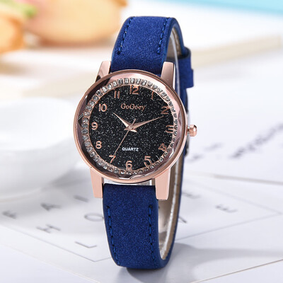 

〖Follure〗Fashion Simple Flat Digital Scale Dial Belt Fashion With Quartz Womens Watch