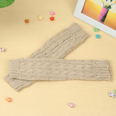 

Fashion Winter Men Women Gloves Mitten Warm Knitted Fingerless Arm Long Unisex