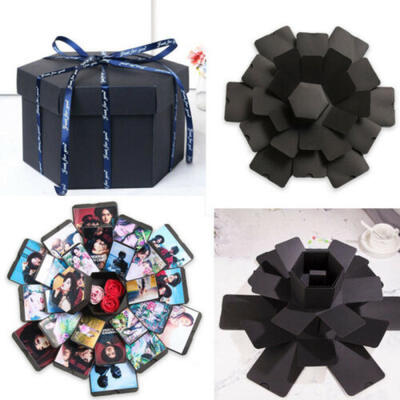 

DIY Surprise Explosion Box Memory Scrapbook Photo Album Kits Anniversary Gift