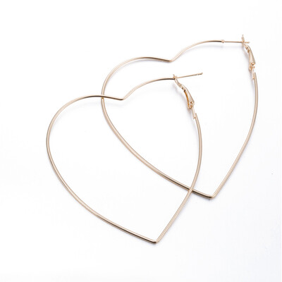 

Big Earrings Simple Earrings Large Love Earrings Metal Earrings Personality Geometric Earrings Popular Body Decoration Alloy