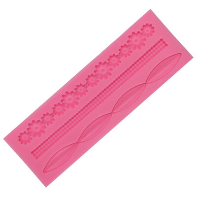

Lace Silicone Lace Mould Cake Fondant Decorating Baking Embosser Mold Diy Tool