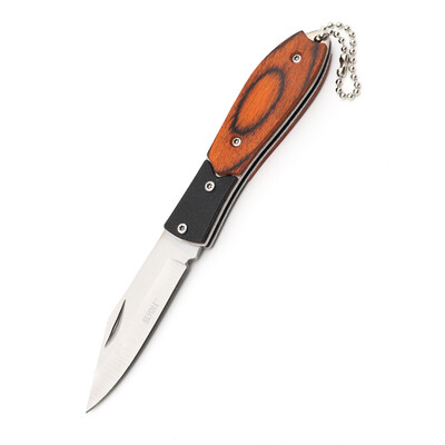 

SLYDLL Portable Outdoor Camping Stainless Steel Folding Cutter Mahogany Handle