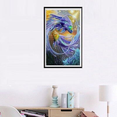 

Gobestart 5D Embroidery Paintings Rhinestone Pasted DIY Diamond Painting Cross Stitch Full