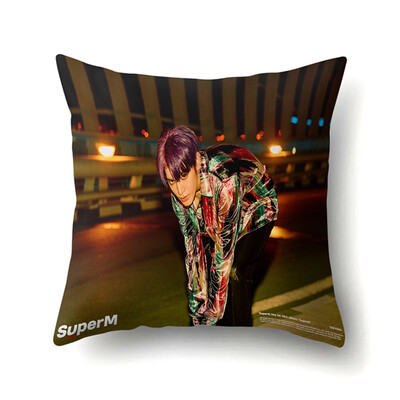 

redCherry Kpop SuperM Jopping Square Throw Pillow Case Cushion Cover 18x18 inch