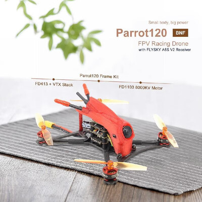 

HGLRC Toothpick Parrot120 Pro 120mm FPV Racing Drone with Camera 1200TV 2-4S F4 Flight Controller 13A 4in1 ESC with FRSKY XM Rece