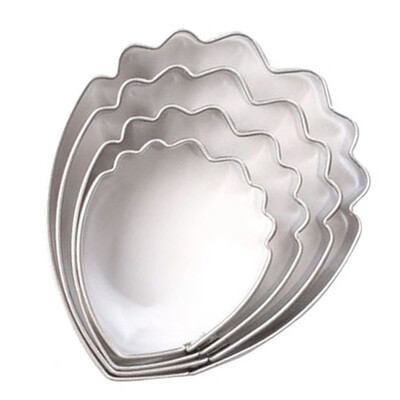 

4 Pcs Set Peony Petals Mold Stainless Steel Baking Mold For Cake Decor Tool Mold