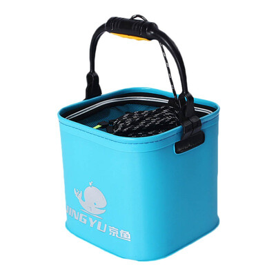 

New Portable Collapsible EVA Fishing Water Bucket Pail Live Fish Water Storage Case Basin Fly Carp Fishing Accessories Tackle