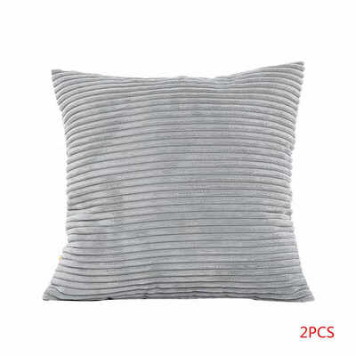 

Solid Corduroy Car Pillow Case Quadrate Pillowslip Cushion Cover Throw Pillowcase Car Sofa Bed Drawing Living Room Decor