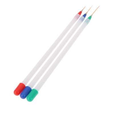 

3PCSSet Plastic Handle Manicure Brush Pen Painting Nail Art UV Gel Brush Drawing Coating Shaping Tool Kit