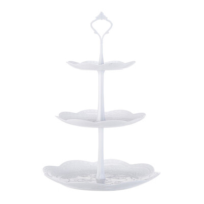 

Toponeto 3-Tier Cupcake Stand Cake Dessert Wedding Event Party Display Tower Plate Round