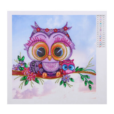 

DIY Cartoon Owl Special Shaped Diamond Painting Cute Animal 5D Diamond Cross Stitch Landscape Rhinestones Embroidery Unique Gift