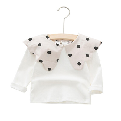 

2019 New 5 Colors Autumn Baby Girl Long Sleeve T-Shirts Kids Polka Dot Printed Tops Tees Casual Blouse