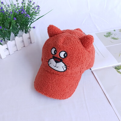 

Childrens hat mens tide2019 new girls cashmere thickened ducks cap Korean babys baseball cap autumn&winte