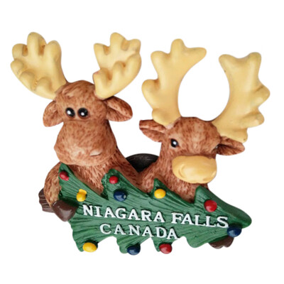 

Christmas Refrigerator Magnets Home 3D Exquisiteresin Refrigerator Magnets Tree Deer Magnetic Refrigerator Stickers