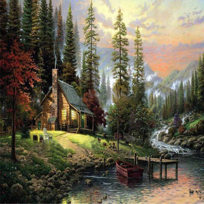 

Wall Landscape Oil Painting By Numbers Pinturas Al Oleo Home Cuadros Decoracion Pictures Canvas Oil Painting Coloring By Number