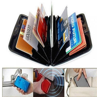 

Pocket Waterproof Business ID Credit Card Wallet Holder Case Glossy Box
