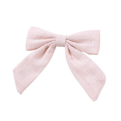 

Casual New Baby Children Girls Hairpin 14 Colors Cloth Cute Sweet High Quality Swallowtail Bowknot Shape Solid Colors Hair Clip