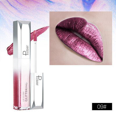 

Metal Liquid Lipstick Waterproof Makeup Lip Gloss Set Long-lasting Shimmer Glitter Lip Gloss