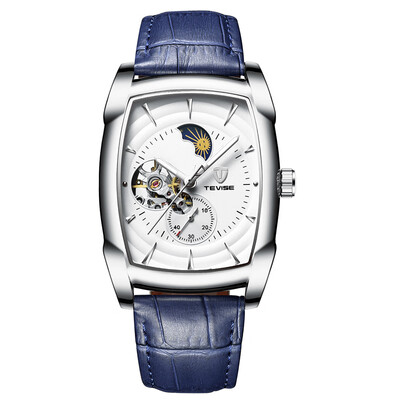 

TEVISE T802D Business Men Automatic Mechanical Watch Fashion Casual Leather Strap Male Wristwatch