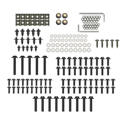 

Complete Motorcycle Fairing Bolts Screws Bodywork Kit 194pcs Fasterners Kit Set