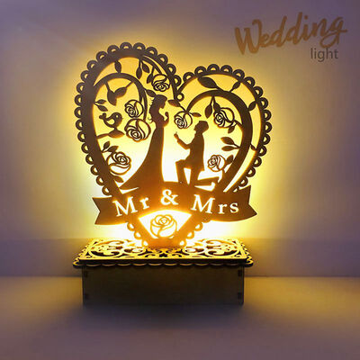 

DIY Heart Shape LED Night Lighting Lights Decoration Wedding Valentines Day Decoration Marriage Party Engagement Decoration