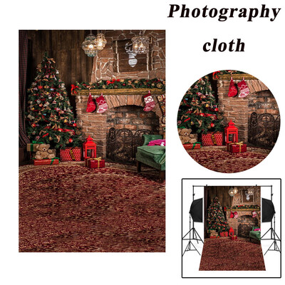 

Gobestart Christmas Backdrops Tree Vinyl 3x5FT Fireplace Background Photography Studio