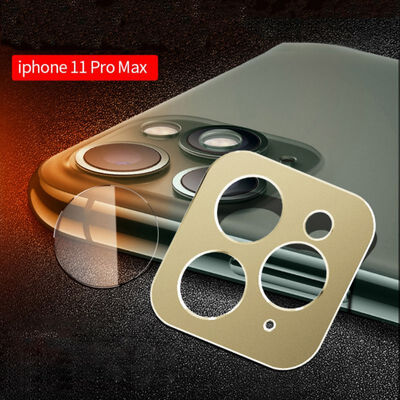 

Newest Suitable For IPhone 1111 Pro11 Pro Max Phone Back Camera Tempered Glass Lens Film Practical Aluminum Protective Ring