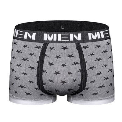 

Seamless Breathable Sexy Mens Underwear Fashion Comfortable Star Print Mens Boxers