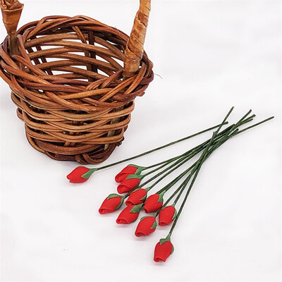 

YIWULA112 DIY Mini Artificial Flower Bouquet Simulation Dollhouse Toy 10 Pcs