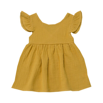 

Summer Casual Baby Girls Solid Print Flare Sleeve Dress Kids Toddler Sleeveless Pageant Sundress Princess Dress Party Wedding Dr