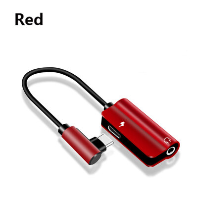 

Type-c for LeTV millet mix8 audio adapter earphones listen to music charging 35 two-in-one elbow extension cable
