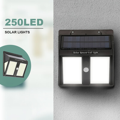 

21PCS 250 LED Motion Sensor Wall Light Solar Lights Outdoor Super Bright Waterproof Security Lights