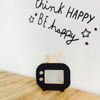 

New Home Decoration Crafts Statue Wooden TV set Toys Modeling Decor Creative Christmas Kids Children Room Decor Toys Props Gift